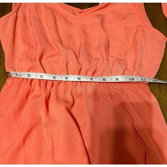 Everly Tiered Tie Strap Dress Coral Size Small - Picture 13 of 13
